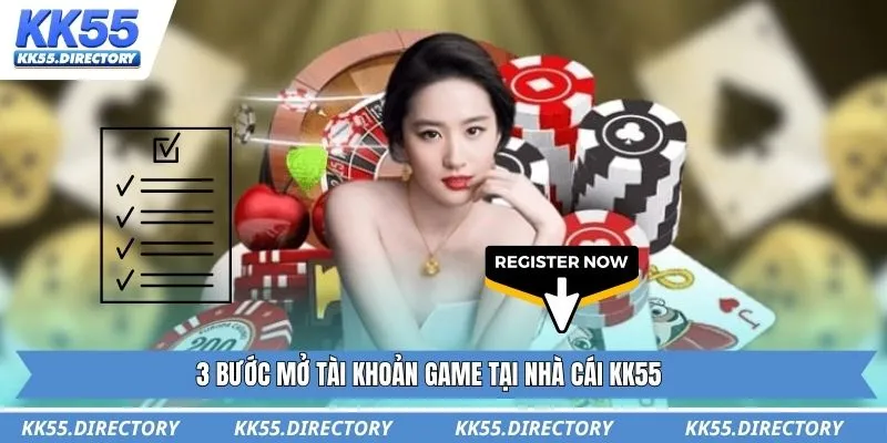 3 bước mở tài khoản game tại nhà cái KK55