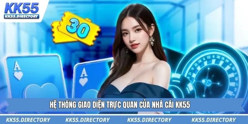 Hệ thống giao diện trực quan của nhà cái KK55