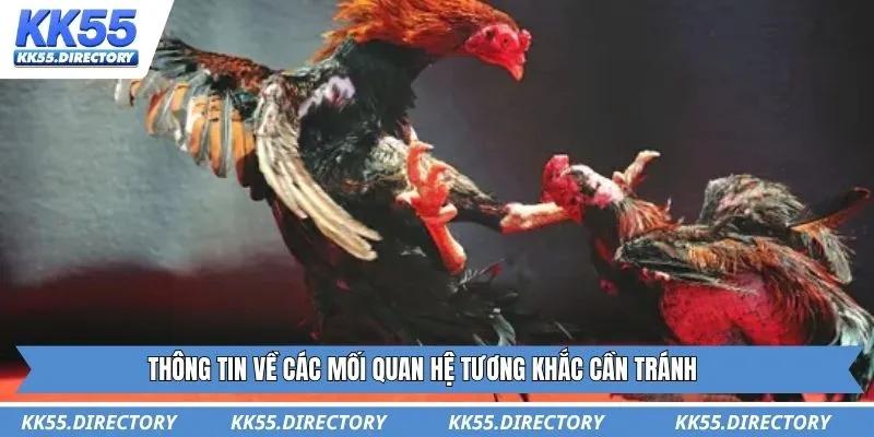 Thông tin về các mối quan hệ tương khắc cần tránh